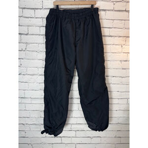 Columbia Vintage Black Nylon Insulated Snow Ski Pants size XL Adjustable Waist